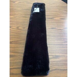 Aspen black faux fur infinity scarf NWT